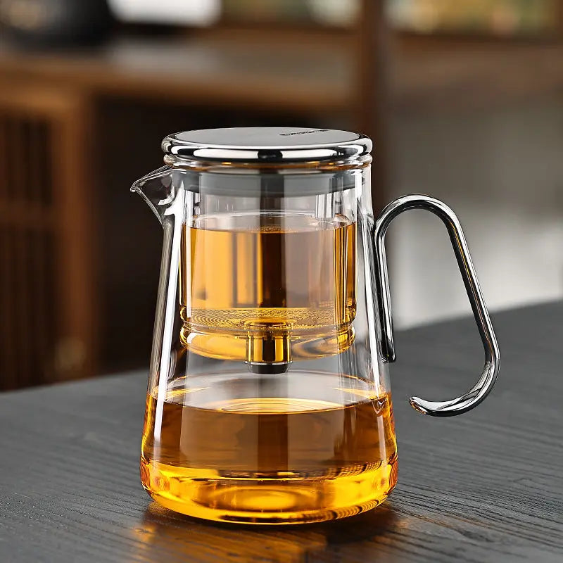 Magnetic Brew Glass Teapot for Effortless Tea Enjoyment