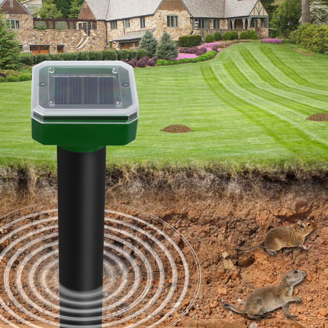 Rodent Repellent Stakes with Solar Power