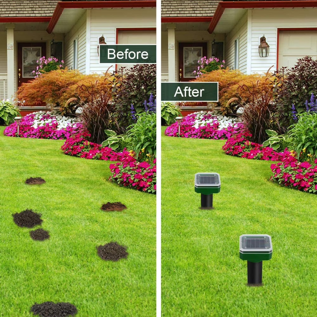 Rodent Repellent Stakes with Solar Power