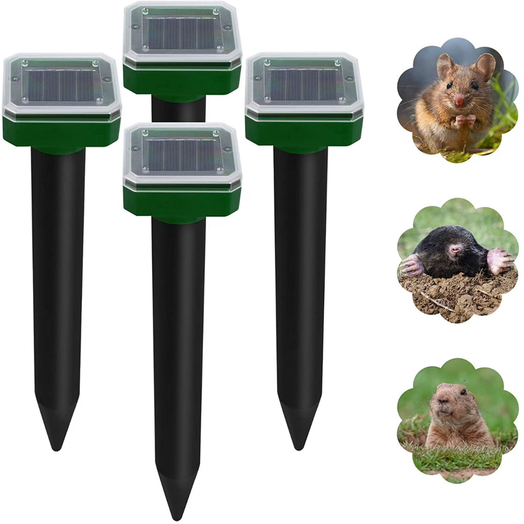 Rodent Repellent Stakes with Solar Power