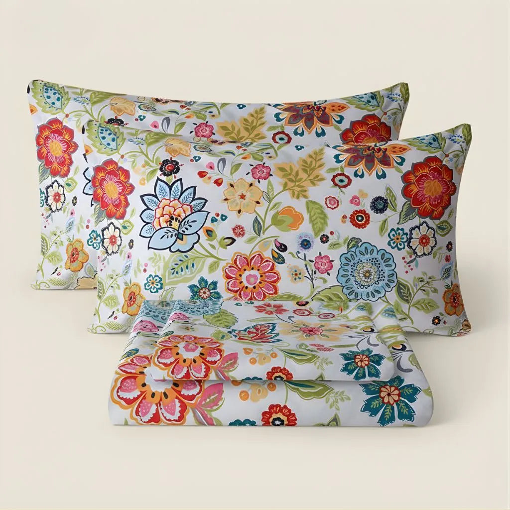 Serene Floral Comfort Sheet Set for Restful Nights