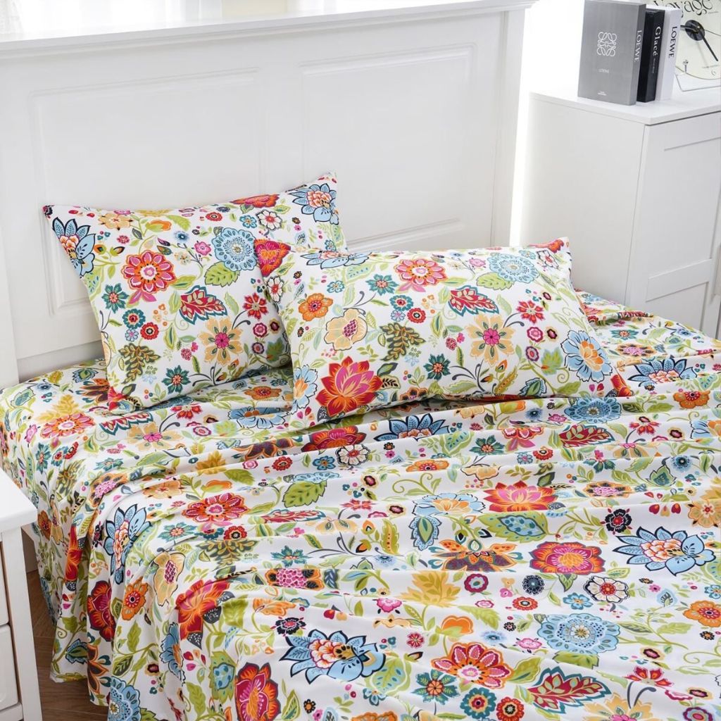 Serene Floral Comfort Sheet Set for Restful Nights