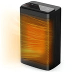 Indoor Electric Heater with Thermostat, Timer, and Oscillating Function