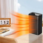 Indoor Electric Heater with Thermostat, Timer, and Oscillating Function