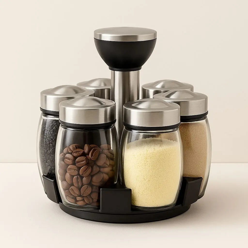 Elegant Swivel Spice Container Collection