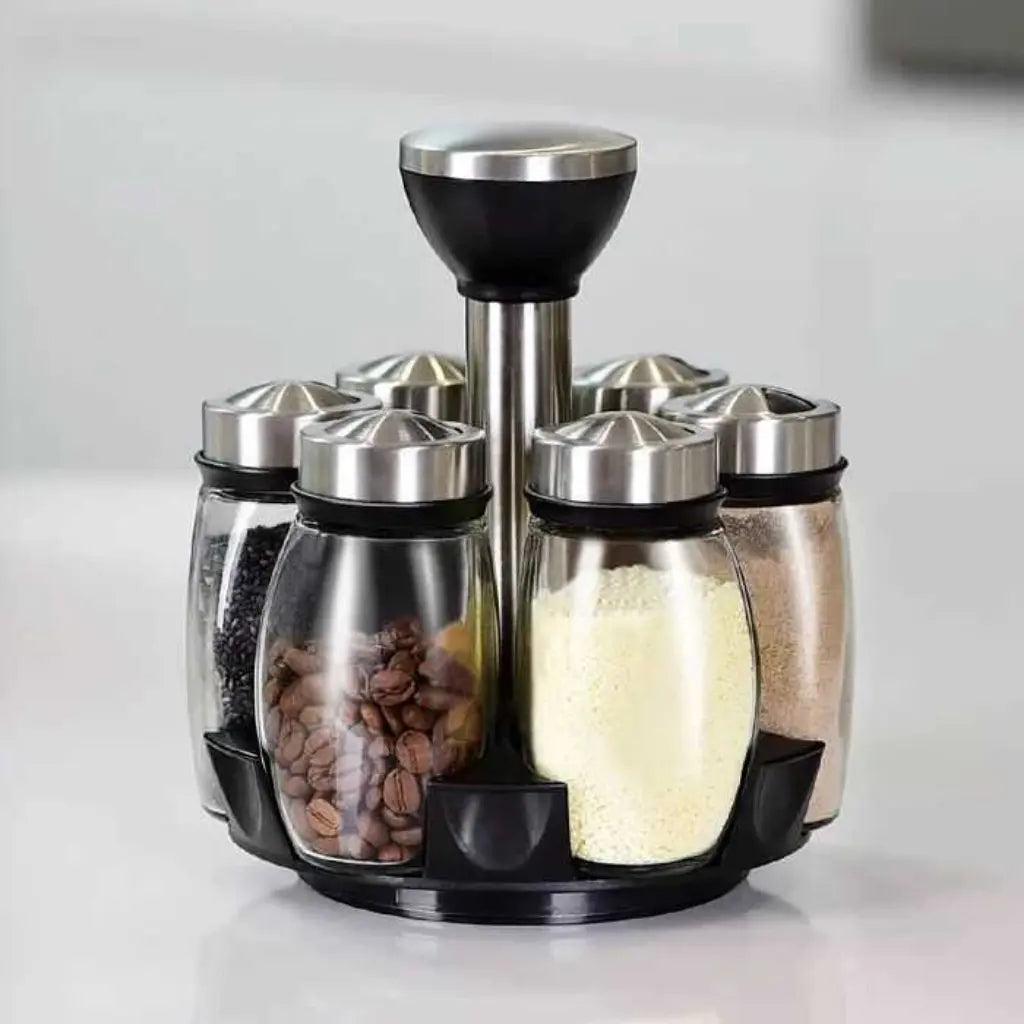 Elegant Swivel Spice Container Collection
