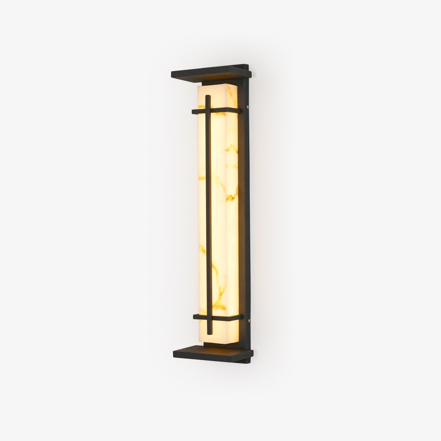 Waterproof LED Outdoor Wall Lamp in Alabaster Design
