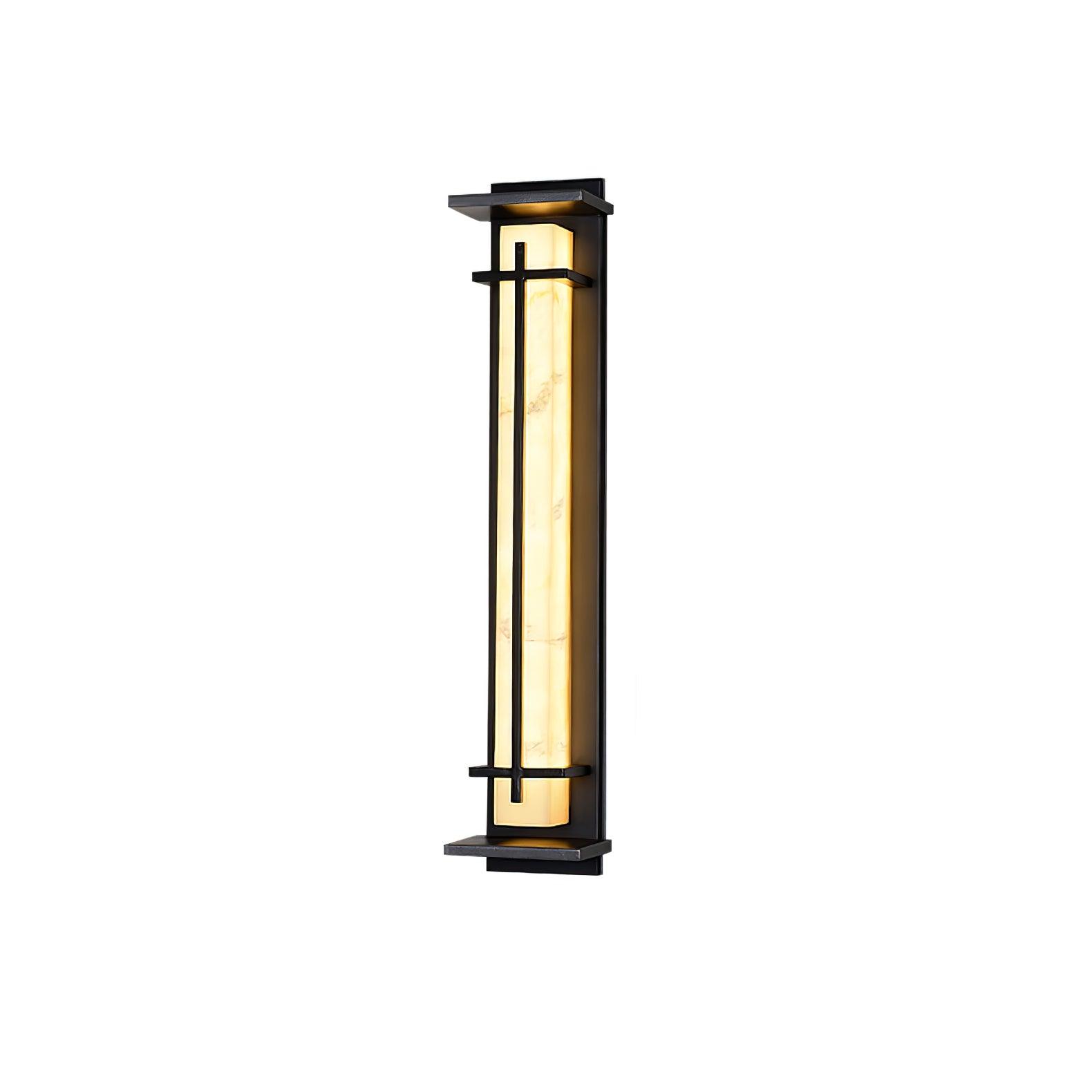 Waterproof LED Outdoor Wall Lamp in Alabaster Design
