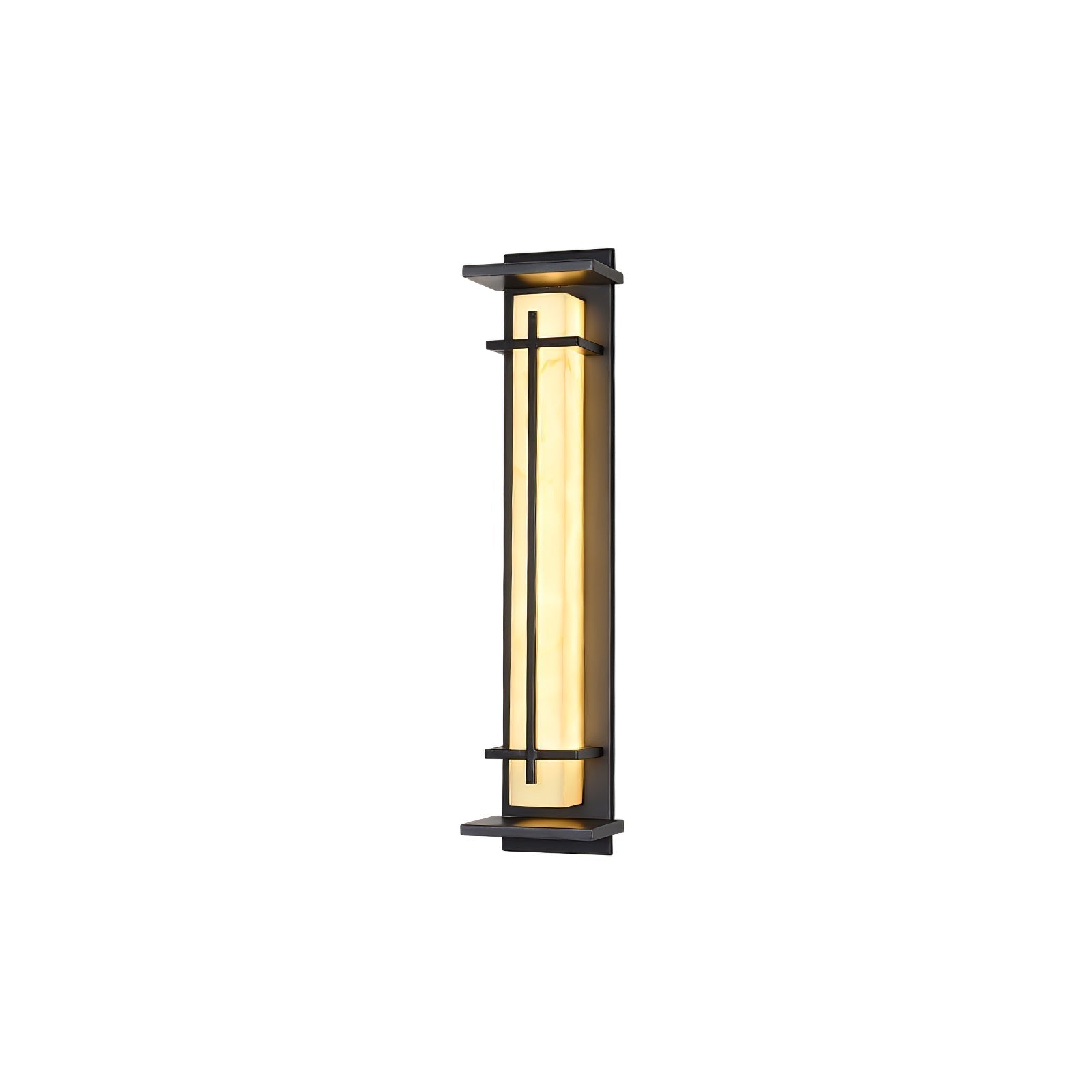 Waterproof LED Outdoor Wall Lamp in Alabaster Design