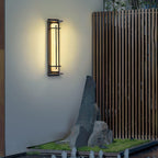 Waterproof LED Outdoor Wall Lamp in Alabaster Design