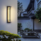 Waterproof LED Outdoor Wall Lamp in Alabaster Design