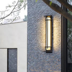Waterproof LED Outdoor Wall Lamp in Alabaster Design