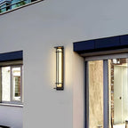 Waterproof LED Outdoor Wall Lamp in Alabaster Design