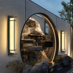 Waterproof LED Outdoor Wall Lamp in Alabaster Design