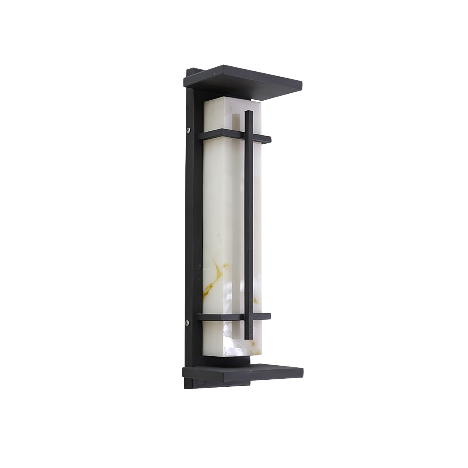 Waterproof LED Outdoor Wall Lamp in Alabaster Design
