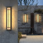 Waterproof LED Outdoor Wall Lamp in Alabaster Design