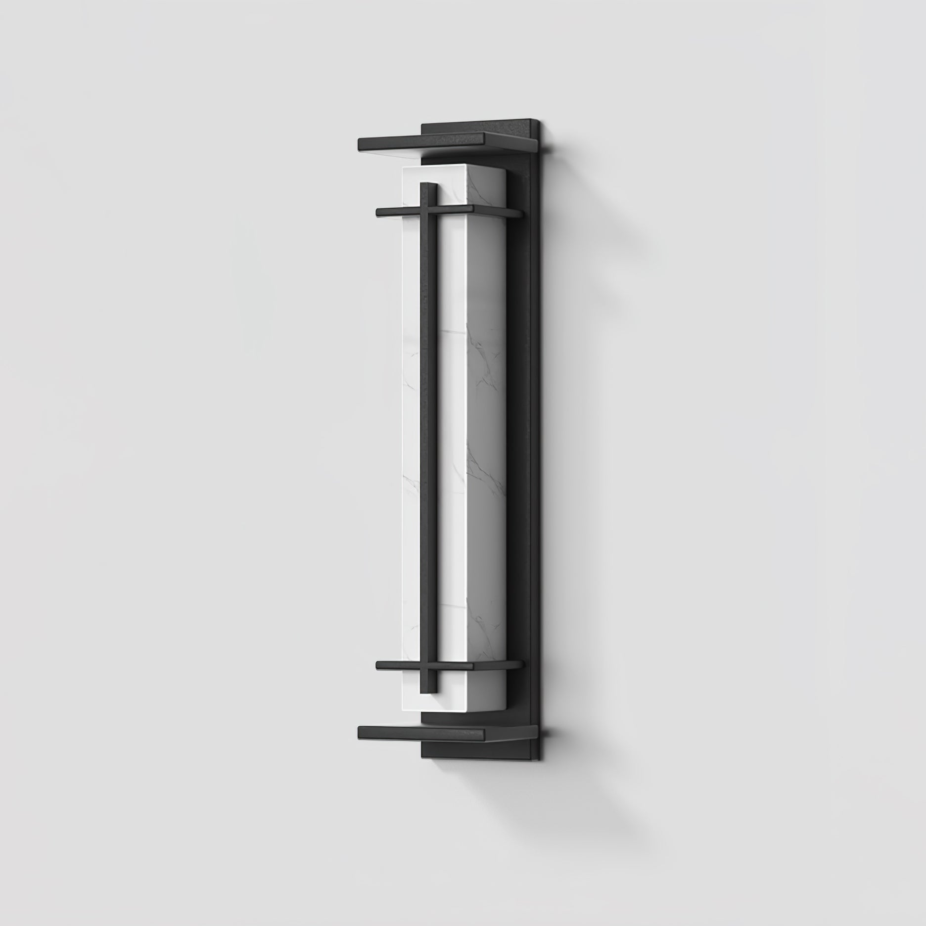 Waterproof LED Outdoor Wall Lamp in Alabaster Design