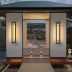 Waterproof LED Outdoor Wall Lamp in Alabaster Design