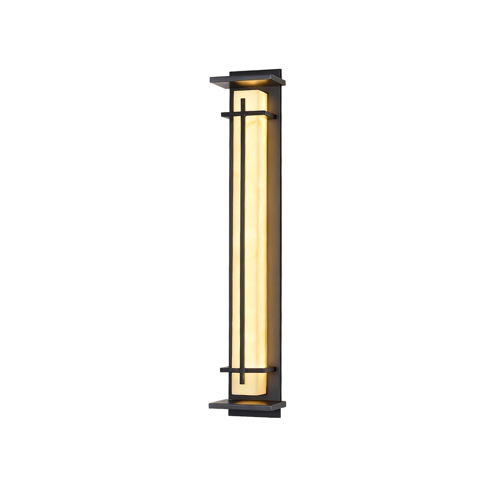 Waterproof LED Outdoor Wall Lamp in Alabaster Design