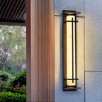 Waterproof LED Outdoor Wall Lamp in Alabaster Design