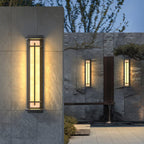 Waterproof LED Outdoor Wall Lamp in Alabaster Design