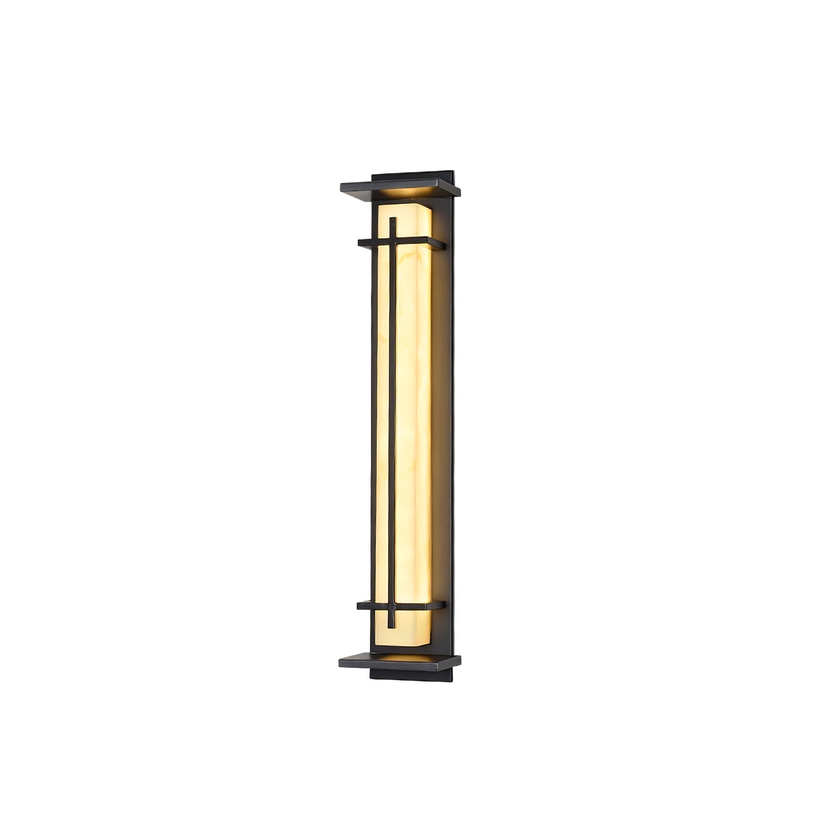 Waterproof LED Outdoor Wall Lamp in Alabaster Design