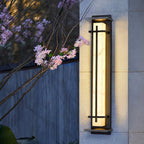 Waterproof LED Outdoor Wall Lamp in Alabaster Design