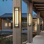 Waterproof LED Outdoor Wall Lamp in Alabaster Design