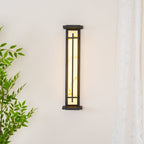 Waterproof LED Outdoor Wall Lamp in Alabaster Design