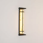 Waterproof LED Outdoor Wall Lamp in Alabaster Design