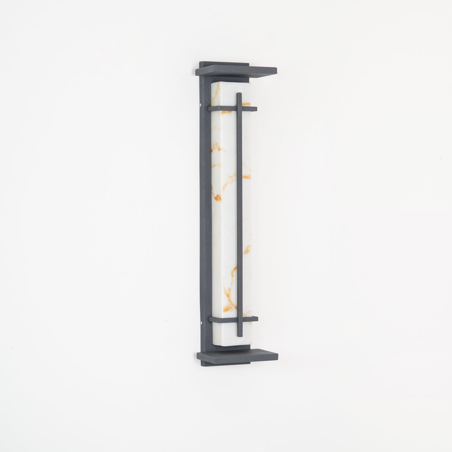 Waterproof LED Outdoor Wall Lamp in Alabaster Design
