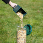 Squirrel-Resistant Metal Bird Feeder for Outdoor Hanging Use