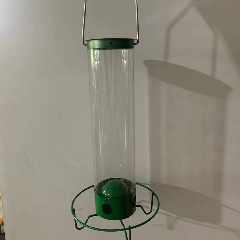Squirrel-Resistant Metal Bird Feeder for Outdoor Hanging Use