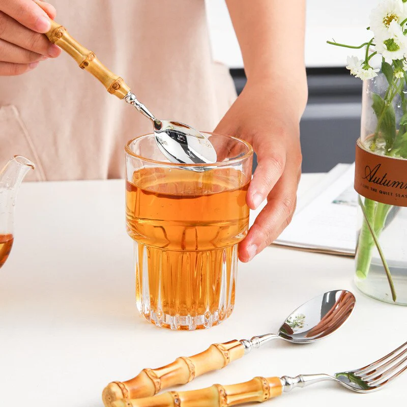 Eco-Friendly Bamboo & Steel Cutlery Collection