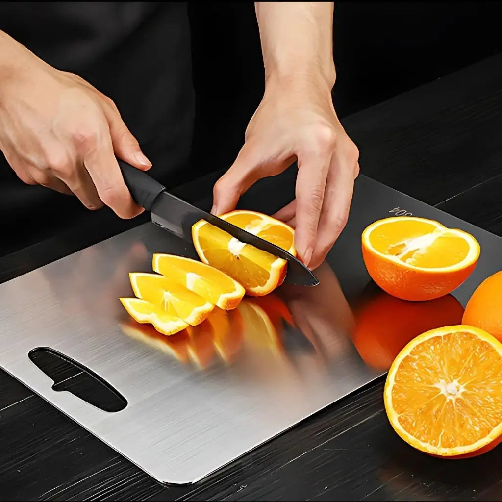 TitaniumPro Stainless Steel Food Prep Board