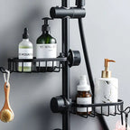 Rust-Resistant Steel Shower Storage Shelf | Open Grid Space Saver