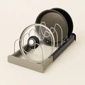 Versatile Stainless Steel Lid Storage Solution