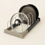 Versatile Stainless Steel Lid Storage Solution
