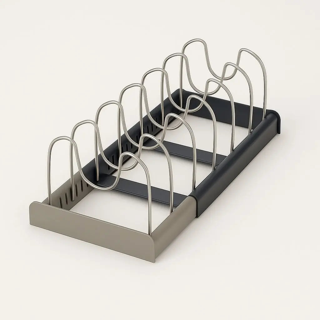 Versatile Stainless Steel Lid Storage Solution