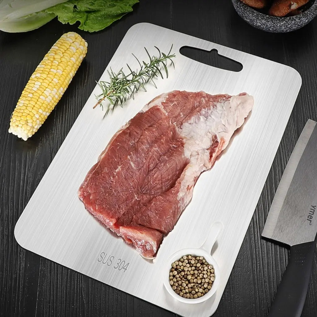 TitaniumPro Stainless Steel Food Prep Board