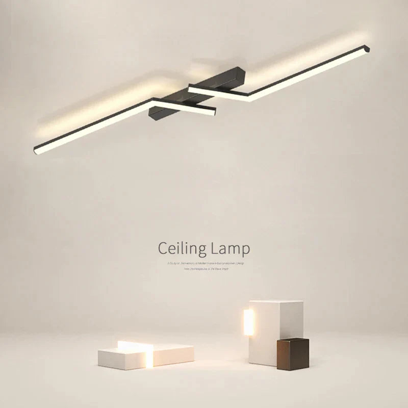 Contemporary Stylish Ceiling Fixture with Built-in LED Lighting