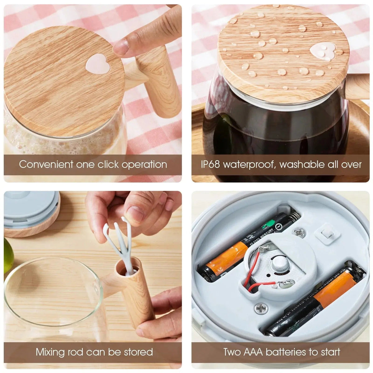 MixMaster - Effortless Self-Stirring Beverage Mug