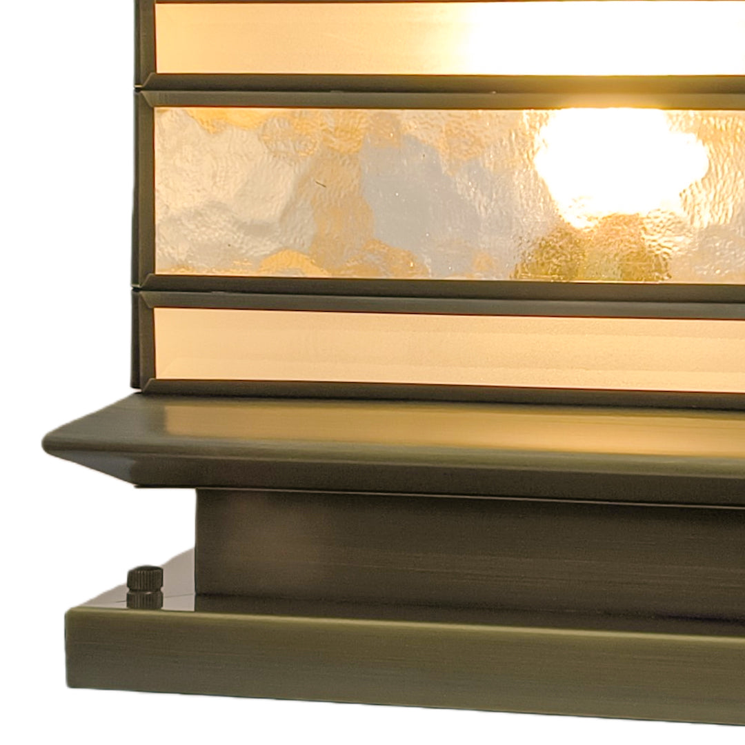 Outdoor Copper Pillar Lights - Garden Illumination with Dual Power