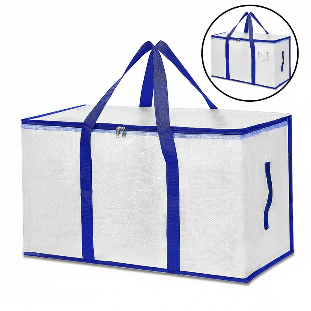Waterproof Zipper Organizer Tote for Heavy-Duty Moving Bags
