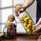 Elegant Glass Canister Trio for Your Kitchen Needs