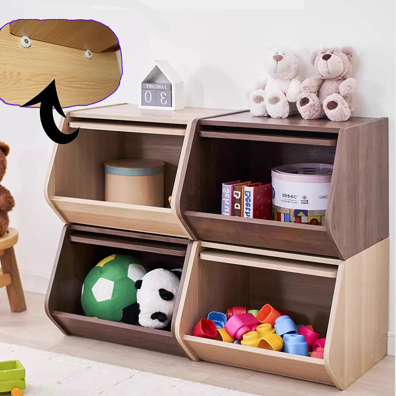 Multi-Tier Wooden Storage Cabinet with Doors for Bedroom and Living Room