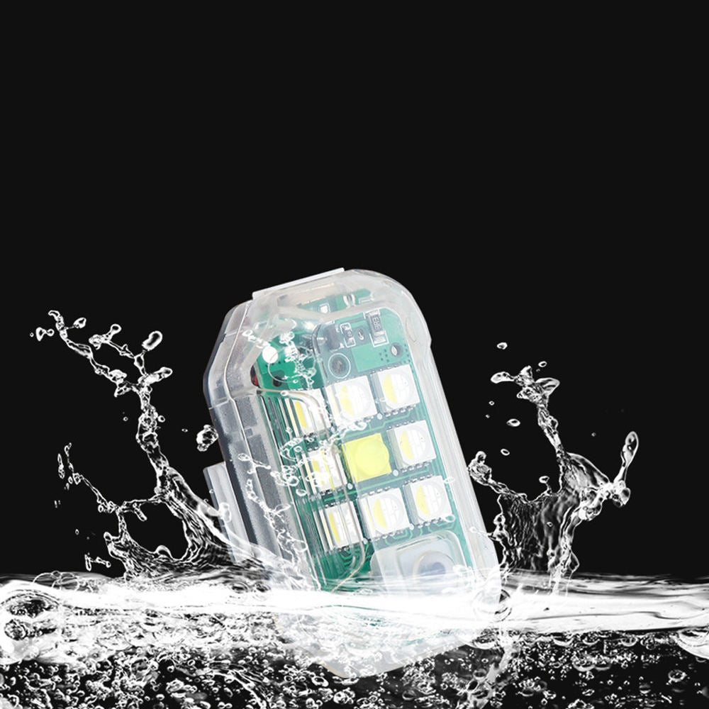 LED Vehicle Warning Flashers with Remote Control and USB Strobe Lights