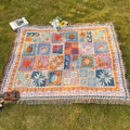 Sun & Soul | Thick microfibre picnic blanket with intricate patterns 0