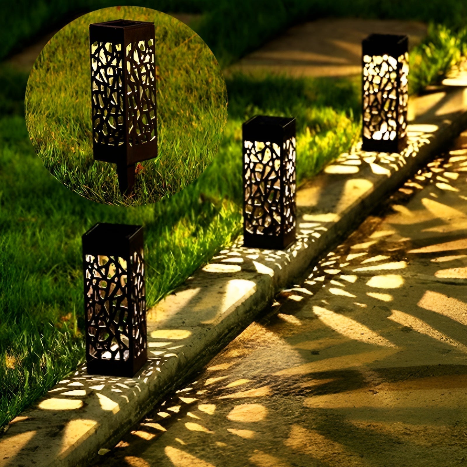 Weatherproof Solar Garden Lights for Outdoor Illumination – Elegant Design