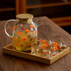 Floral Harmony Borosilicate Glass Tea Brewing Collection